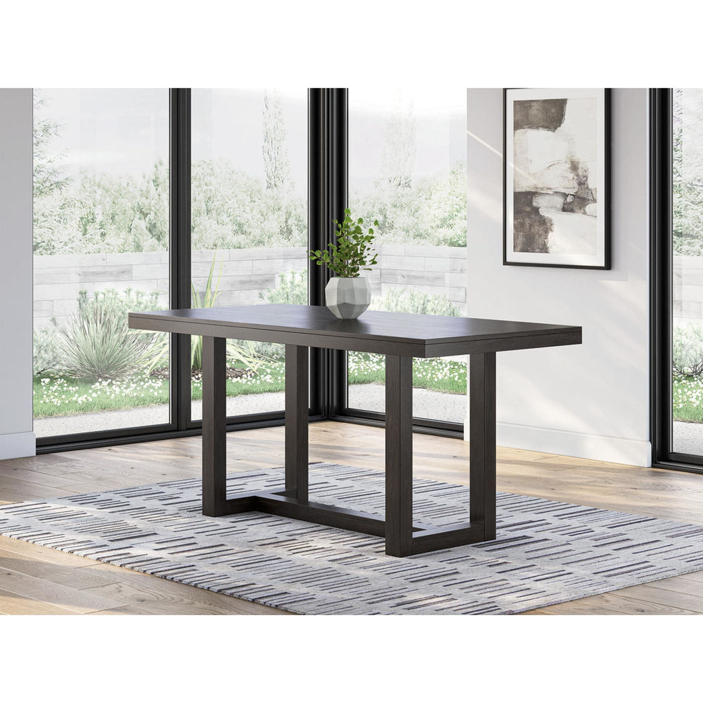 Table de comptoir Neymorton - Brun gris foncé - (D618-13)