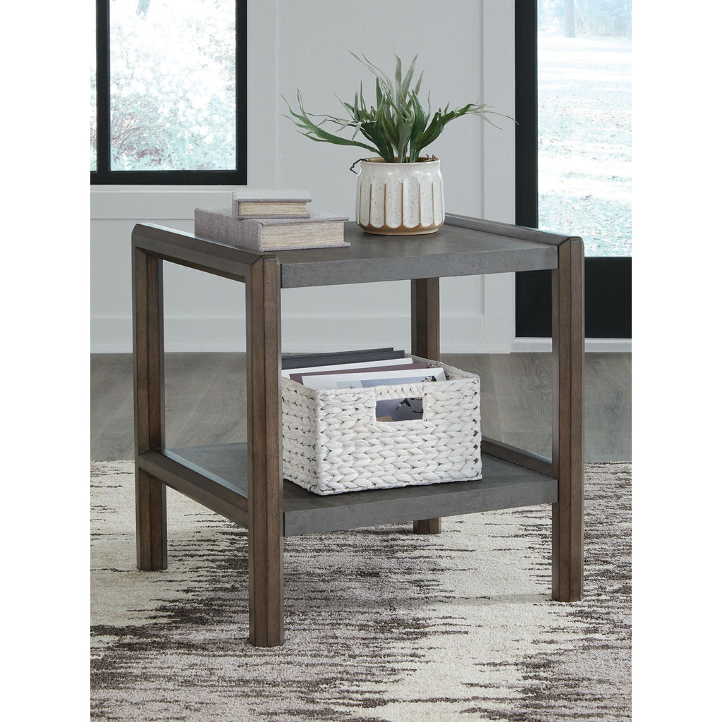 Table d'appoint Kallenny - Marron/Gris