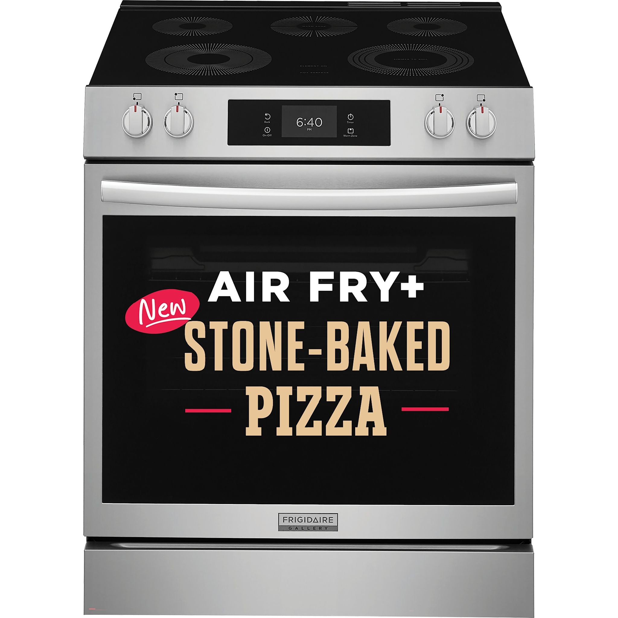 Cuisinière électrique Frigidaire Gallery de 30 po avec four à pizza sur pierre – Acier inoxydable (GCFE307CBF)