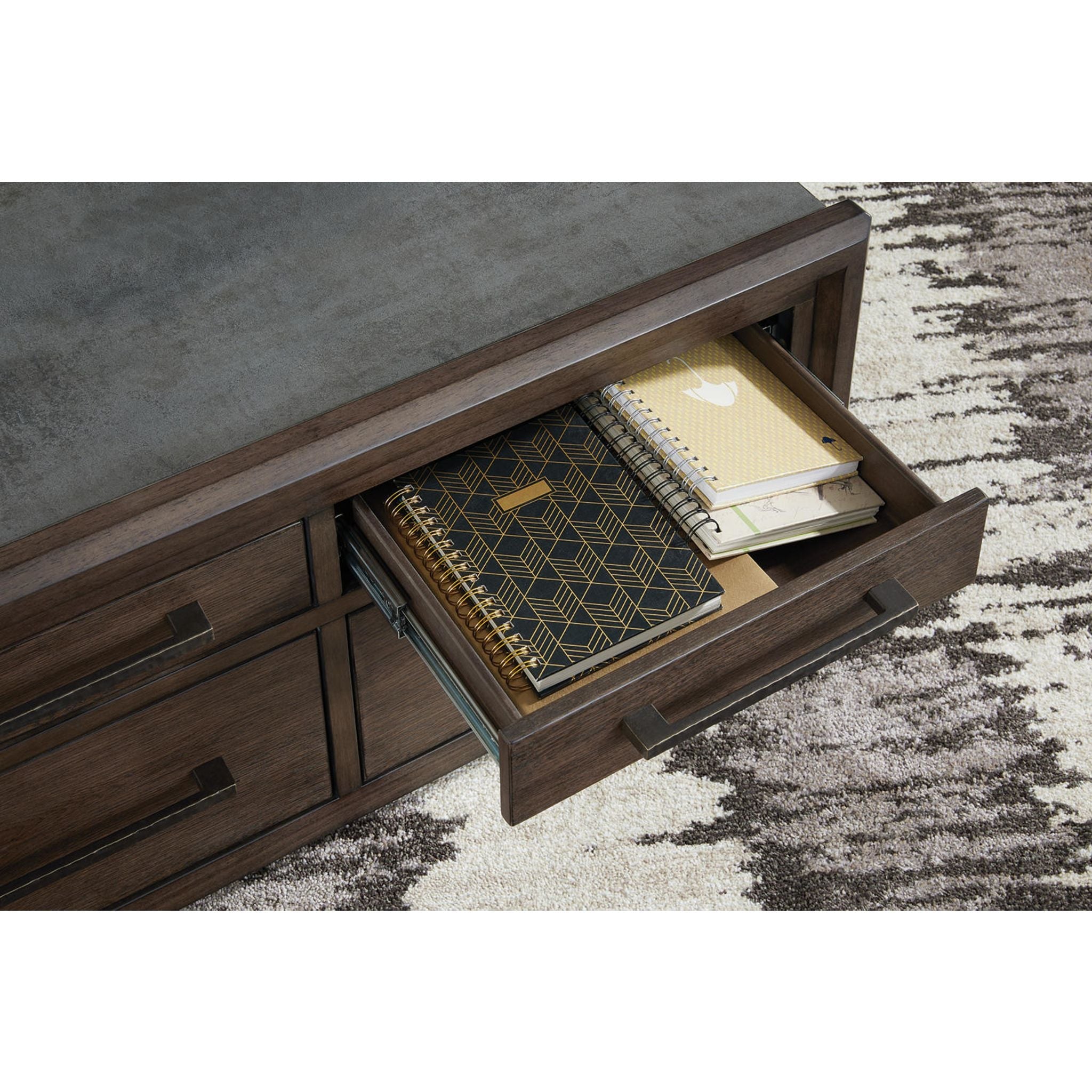 Table basse Kallenny - Marron/Gris