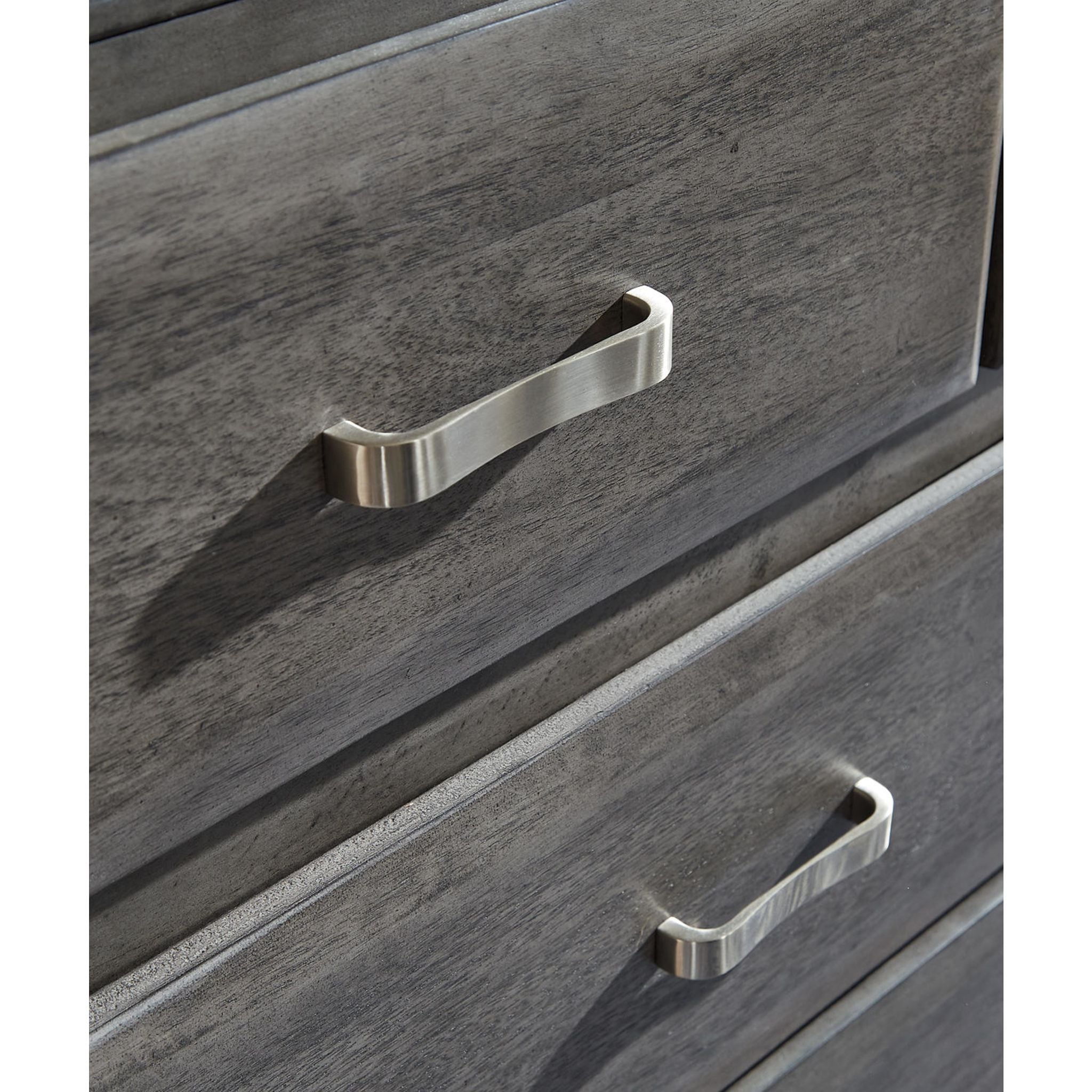 Lit bibliothèque-coffre Caitbrook - Gris