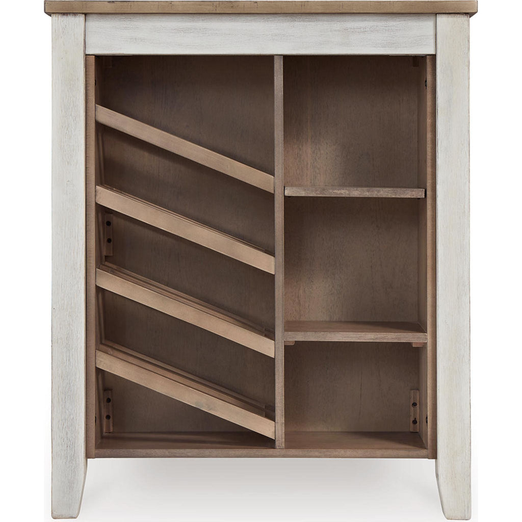 Table de bar Skempton - Blanc/marron clair - (D394-32)