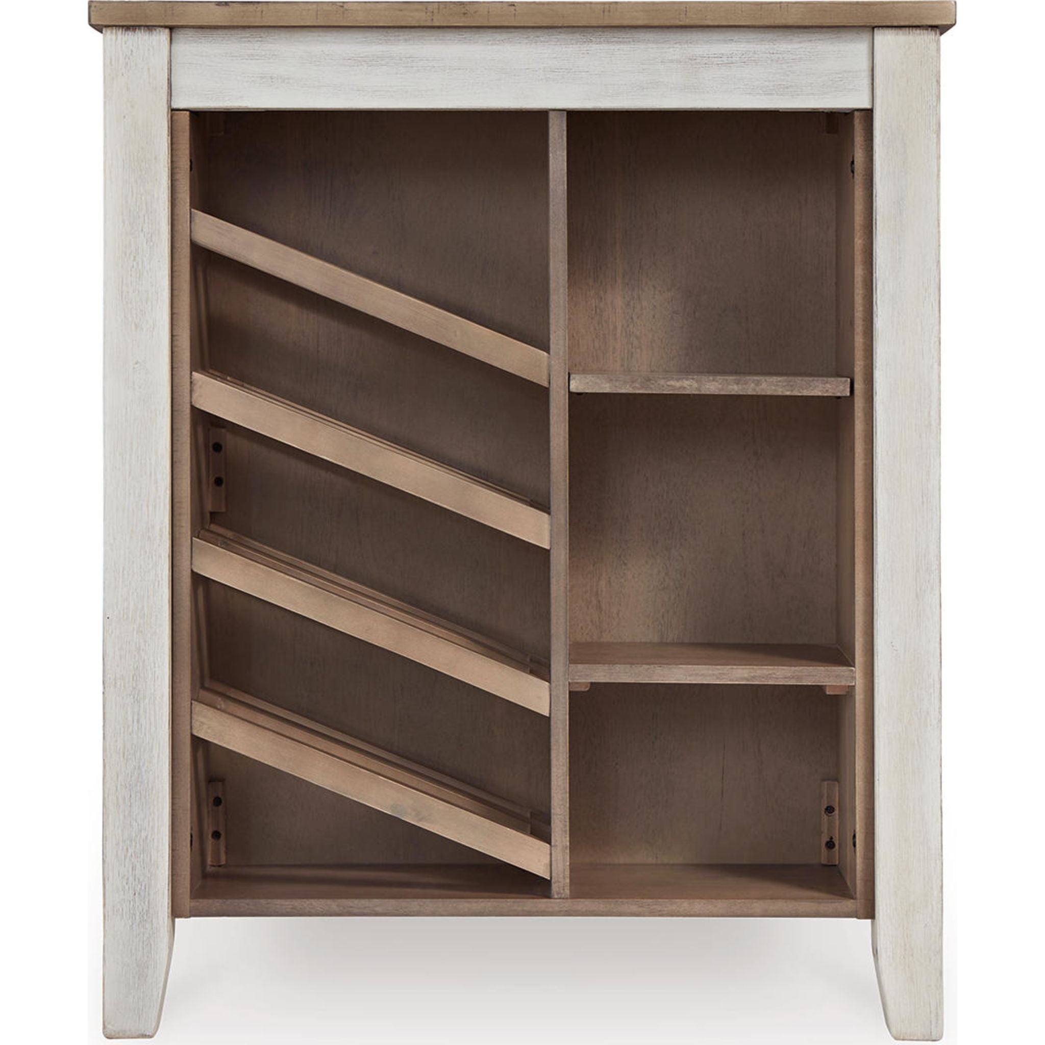 Table de bar Skempton - Blanc/marron clair - (D394-32)