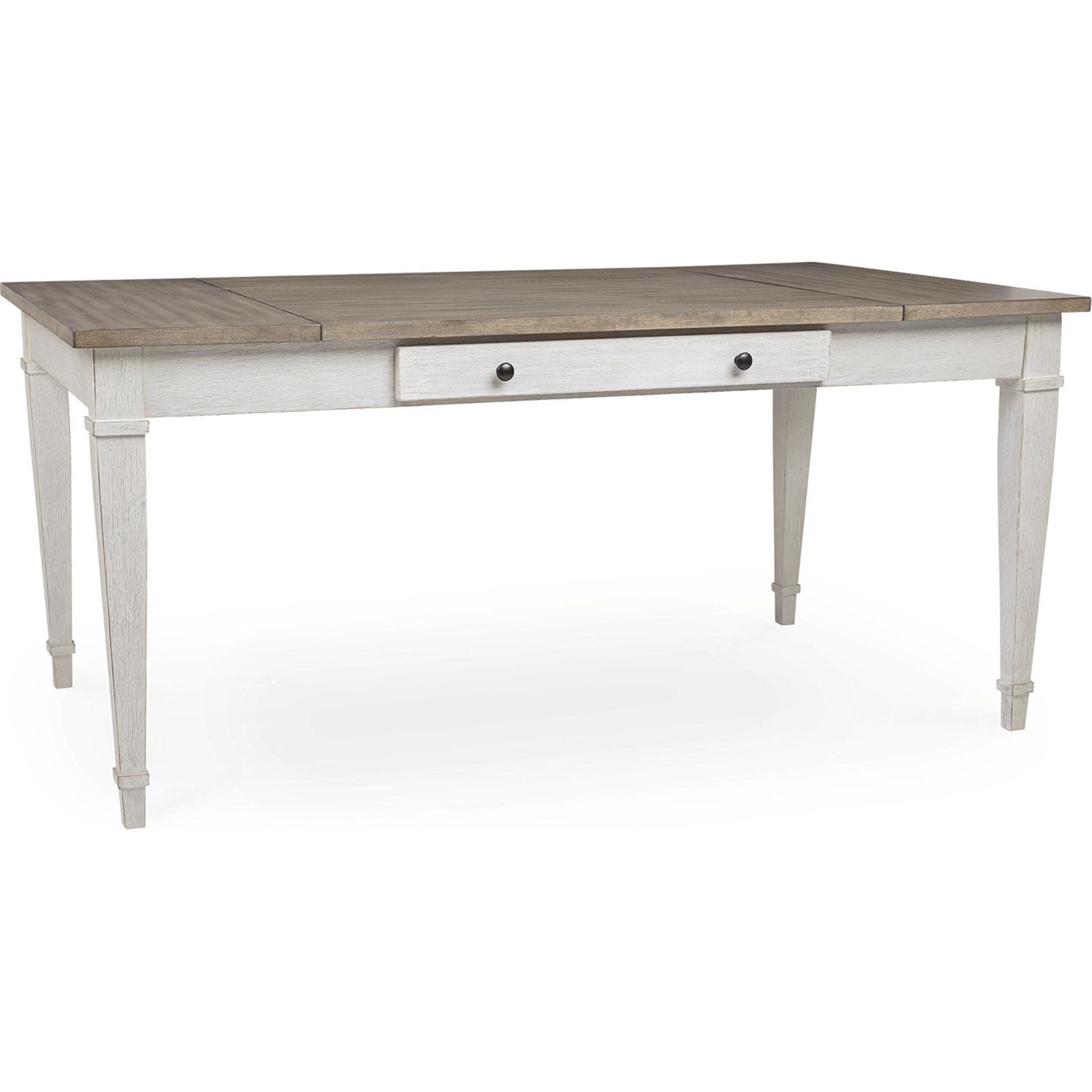 Table à manger Skempton - Blanc/Marron clair - (D394-25)