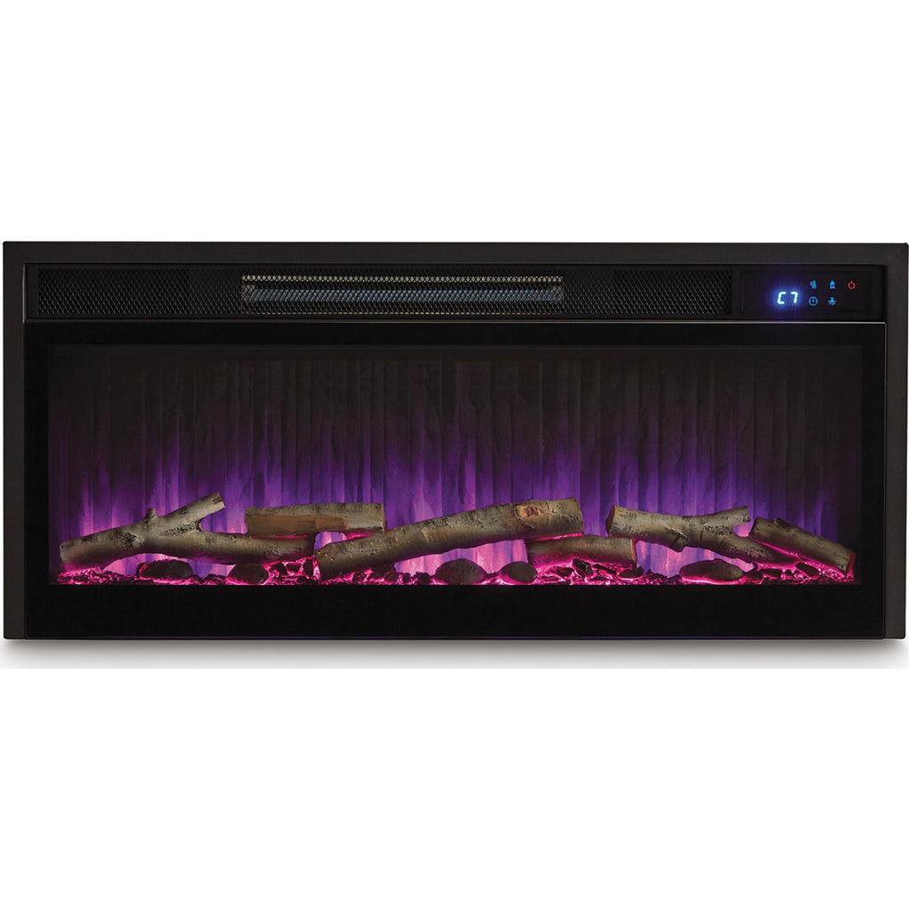 Accessoires de divertissement pour cheminée encastrable - Noir