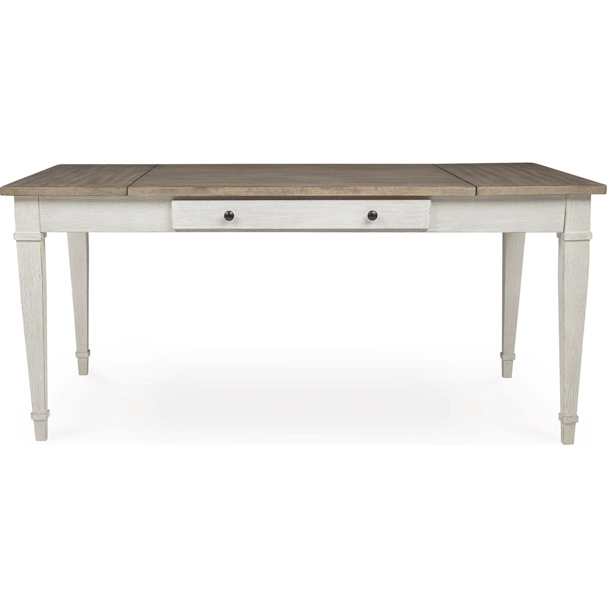 Table à manger Skempton - Blanc/Marron clair - (D394-25)