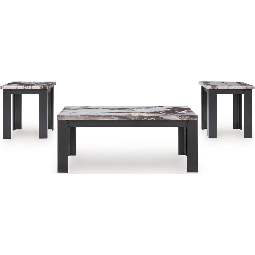 Tables Jazmore (lot de 3) - Marron foncé