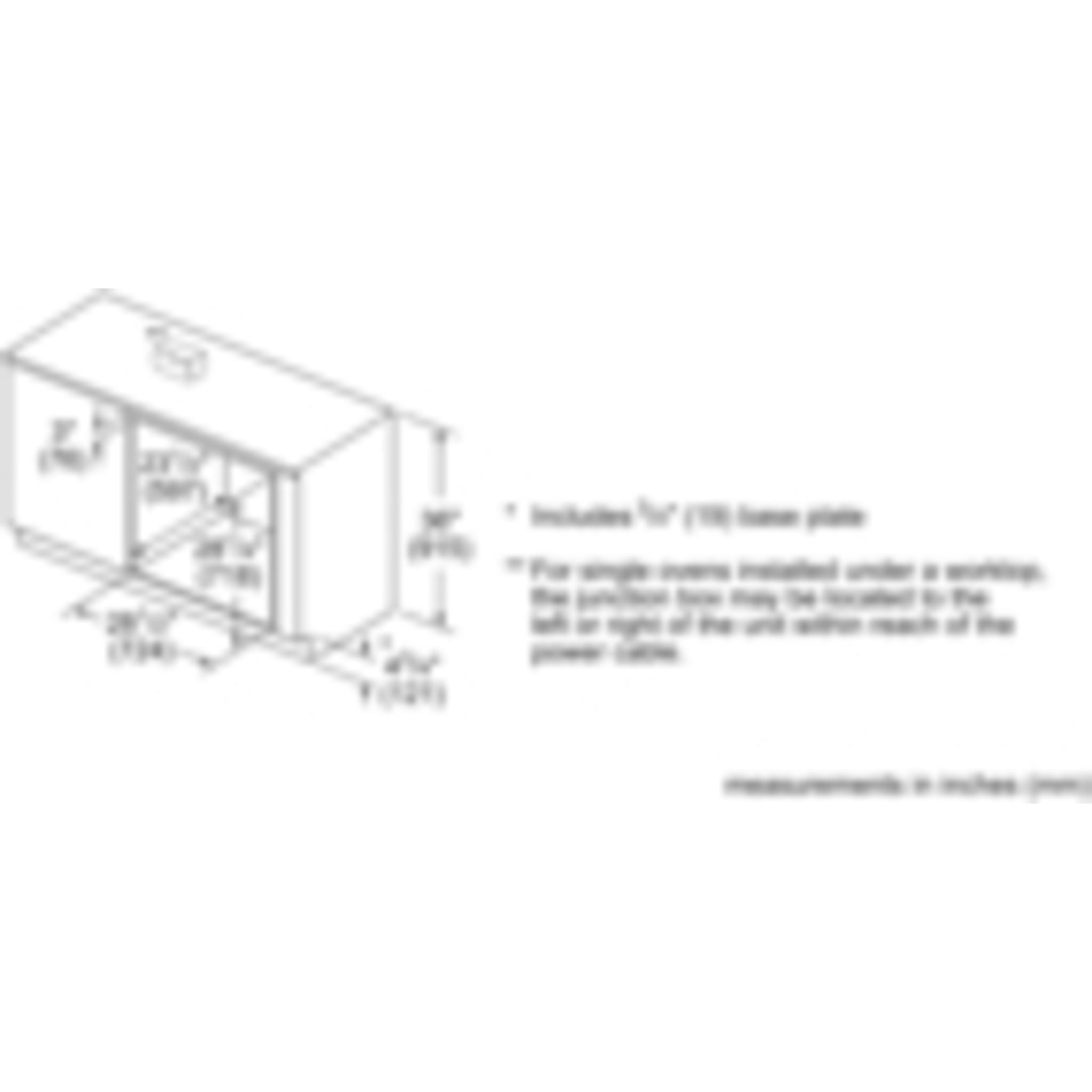 Four mural à convection Bosch 30 (HBLP451LUC) - Acier inoxydable