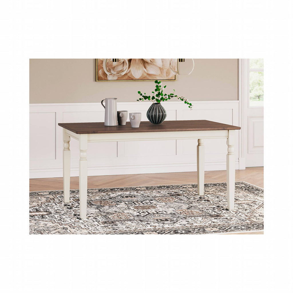 Table à manger Whitesburg - Marron/Blanc Cottage - (D583-25)