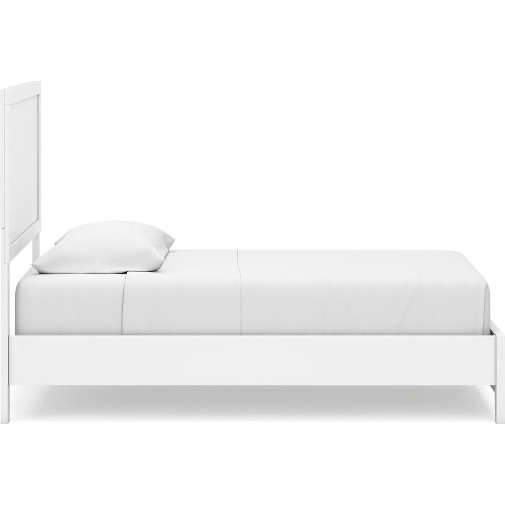 Chambre à coucher Binterglen 6 pièces avec deux lits jumeaux - Blanc