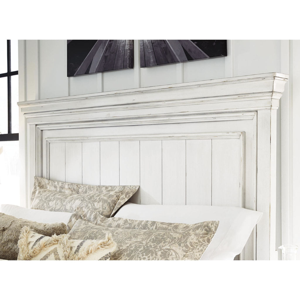 Lit de rangement Kanwyn - Blanchi à la chaux