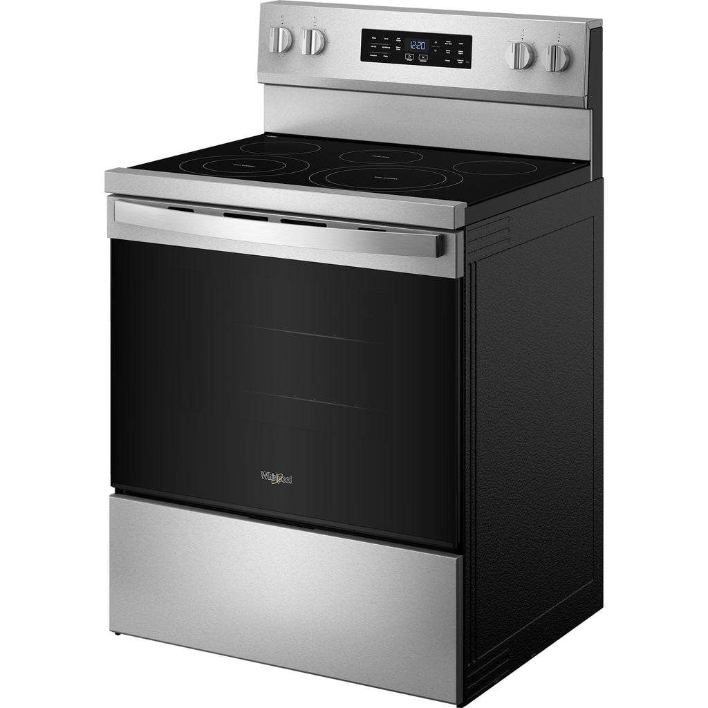 Cuisinière électrique Whirlpool 30 po (YWFES5730SZ) - Acier inoxydable résistant aux traces de doigts