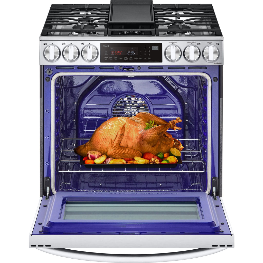 Cuisinière à gaz LG (LSGL6335F) - Acier inoxydable