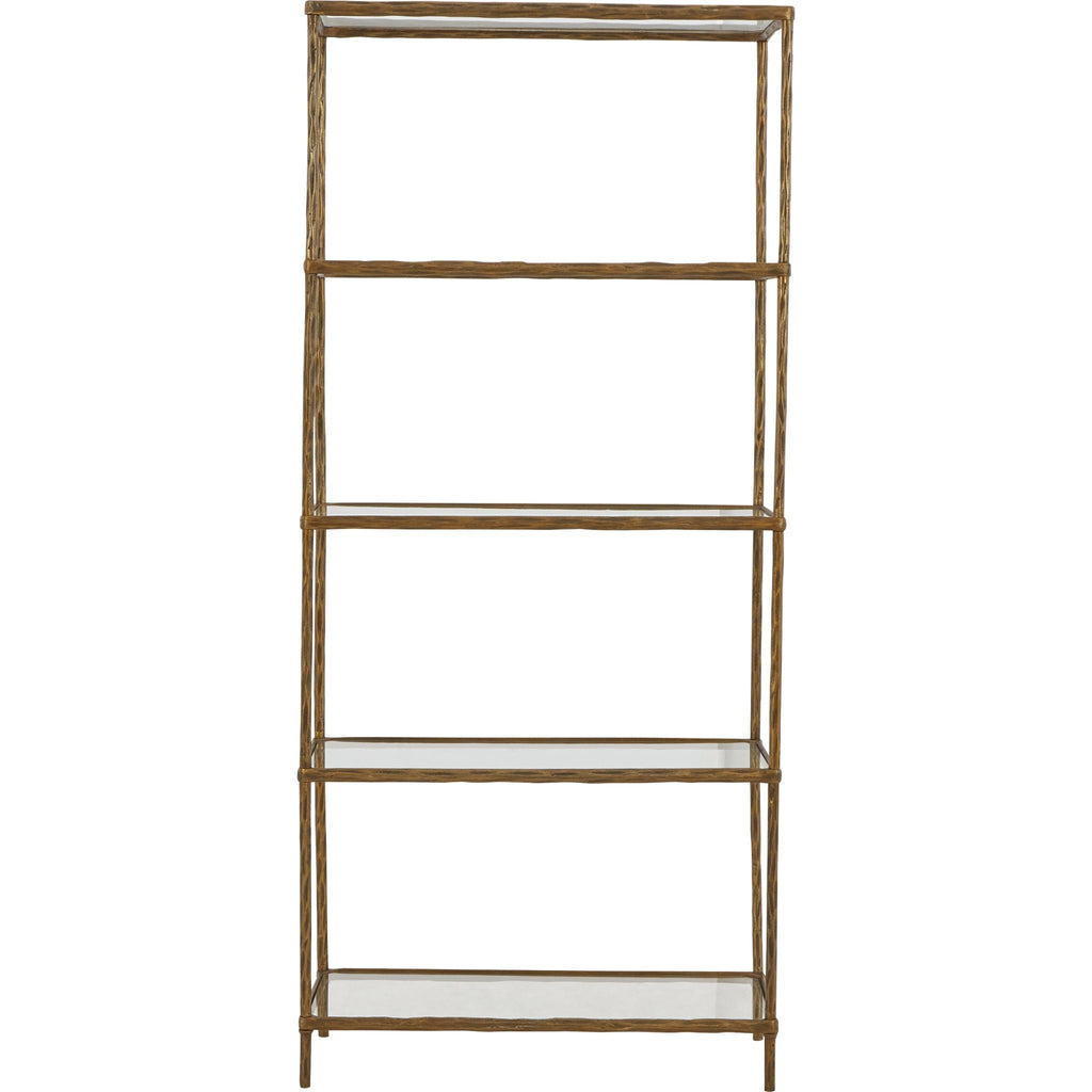 Bibliothèque Ryandale - Finition laiton antique