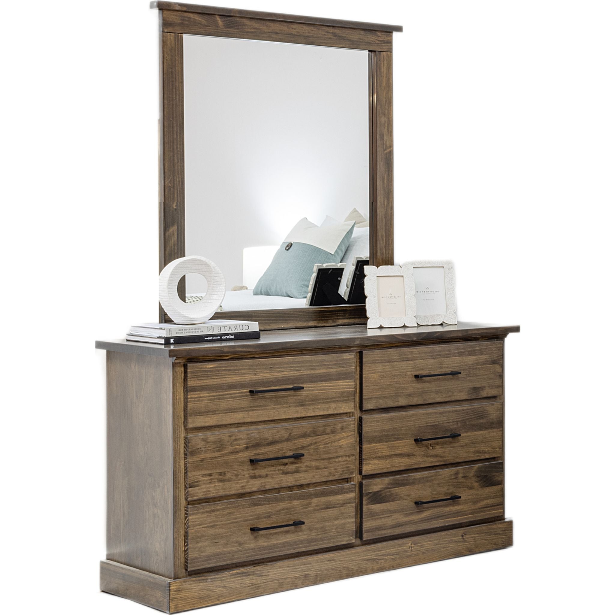 Chambre à coucher Vera 6 pièces avec rangement Queen - Truffe