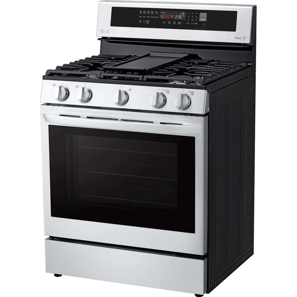 Cuisinière à gaz LG (LRGL5825F) - Acier inoxydable