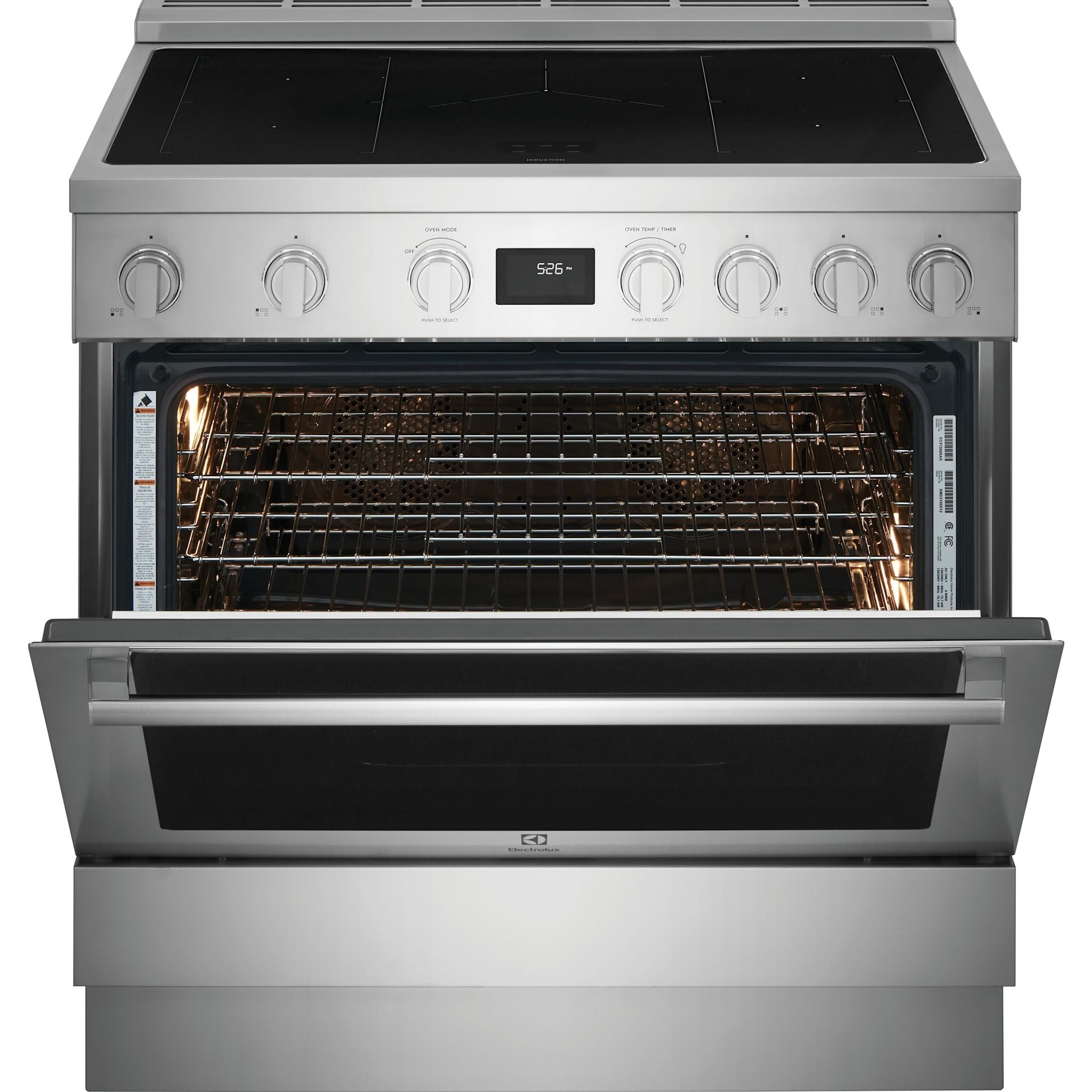 Cuisinière à induction Electrolux 36 (ECFI3668AS) - Acier inoxydable