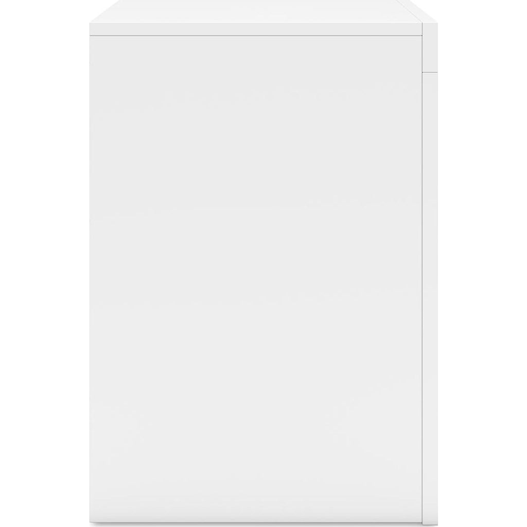 Chambre à coucher Binterglen 6 pièces avec deux lits jumeaux - Blanc