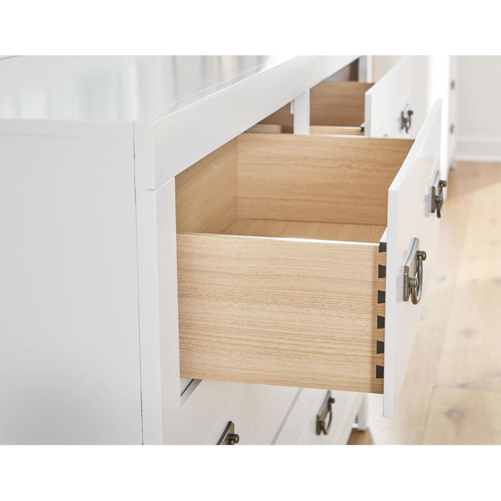 Chambre à coucher Binterglen 6 pièces avec deux lits jumeaux - Blanc