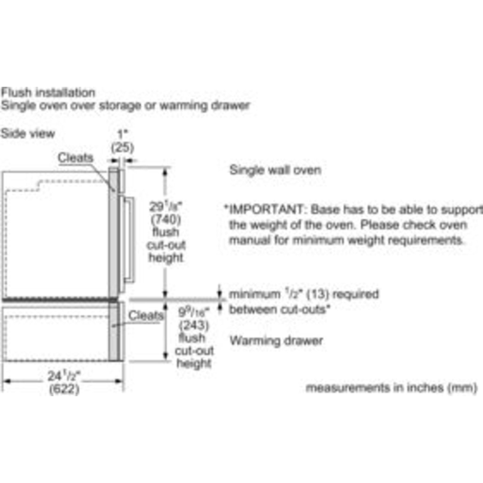 Four mural à convection Bosch 30 (HBLP451LUC) - Acier inoxydable