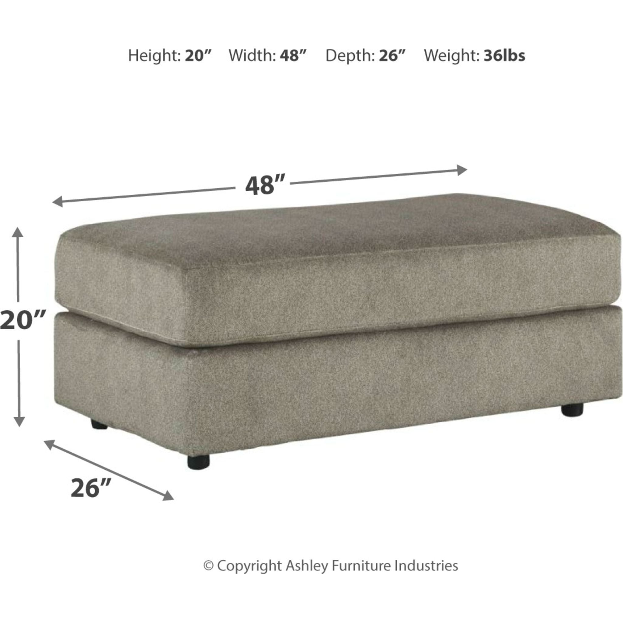 Pouf d'appoint surdimensionné Soletren