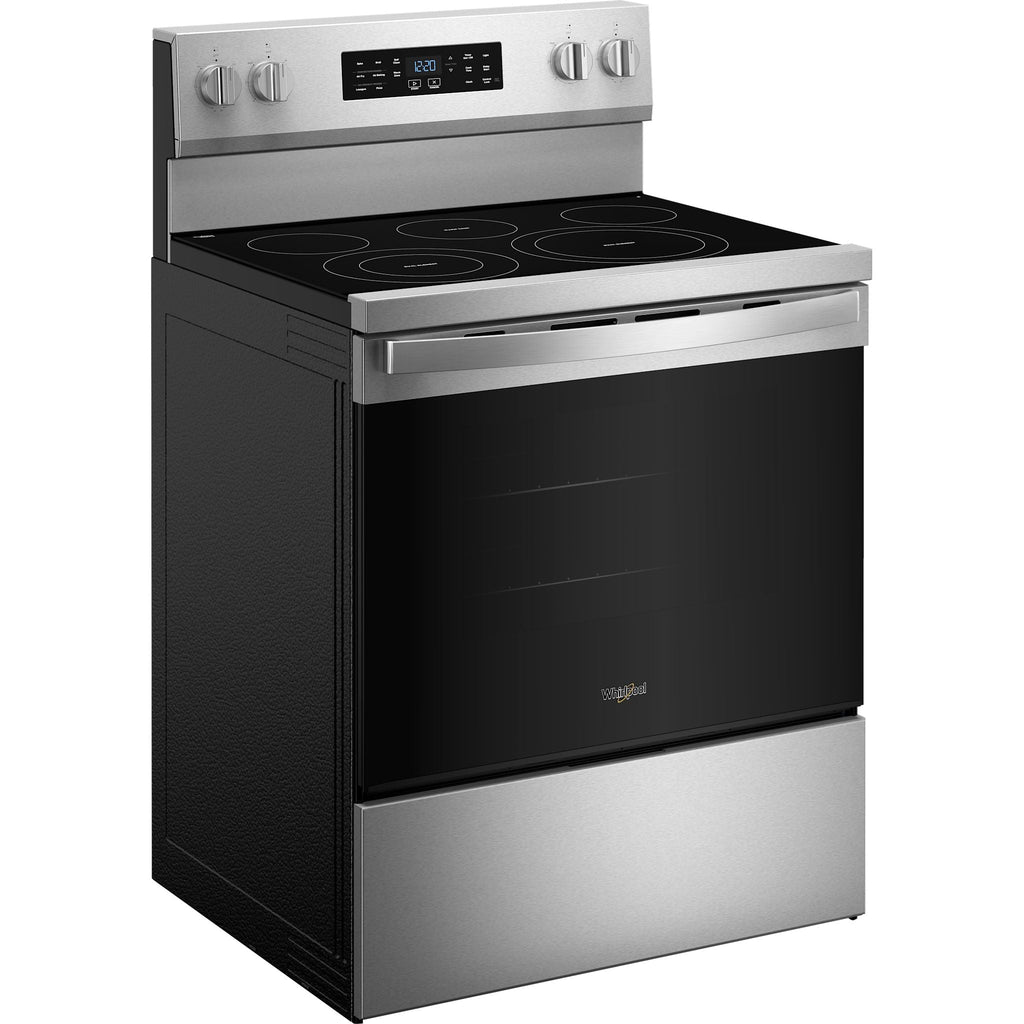 Cuisinière électrique Whirlpool 30 po (YWFES5730SZ) - Acier inoxydable résistant aux traces de doigts