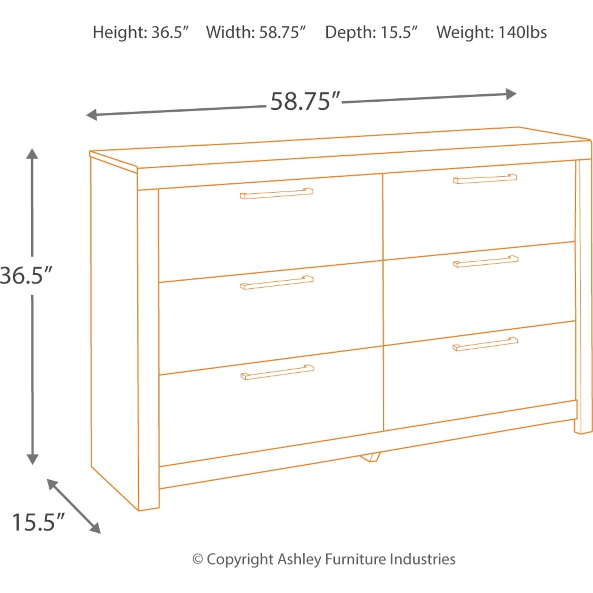 Commode Derekson - Gris multi
