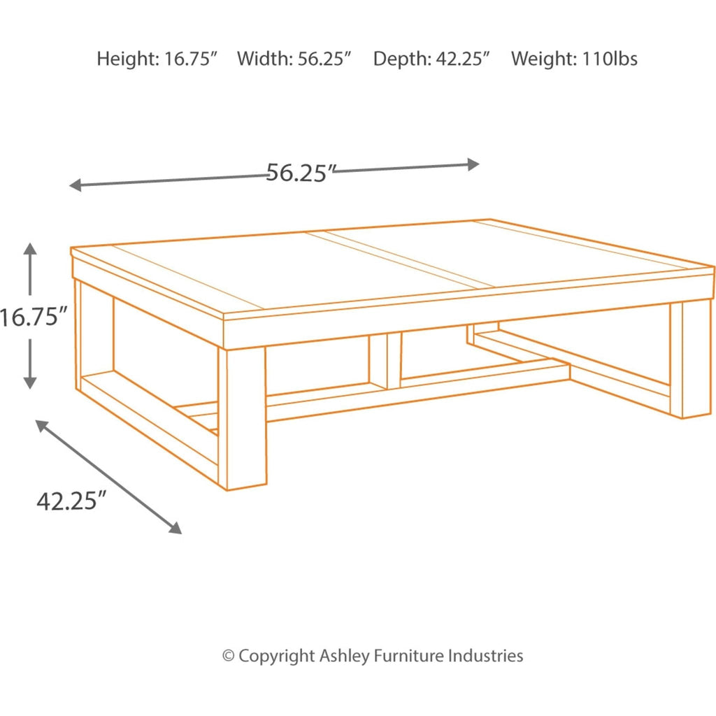 Table basse Watson - Marron foncé