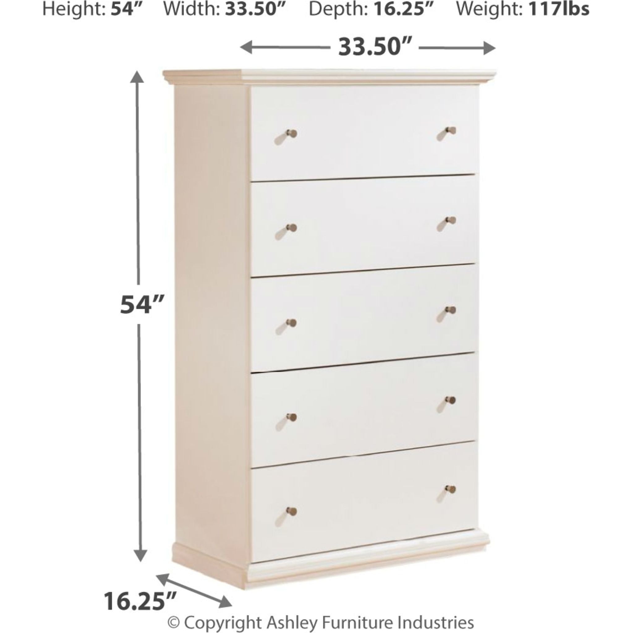 Coffre Bostwick Shoals - Blanc