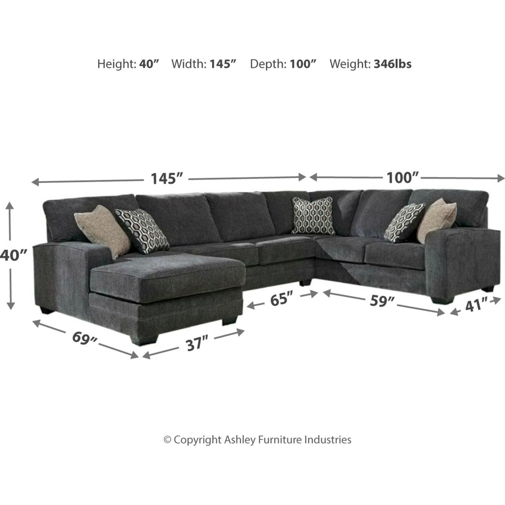 Canapé sectionnel 3 pièces avec méridienne