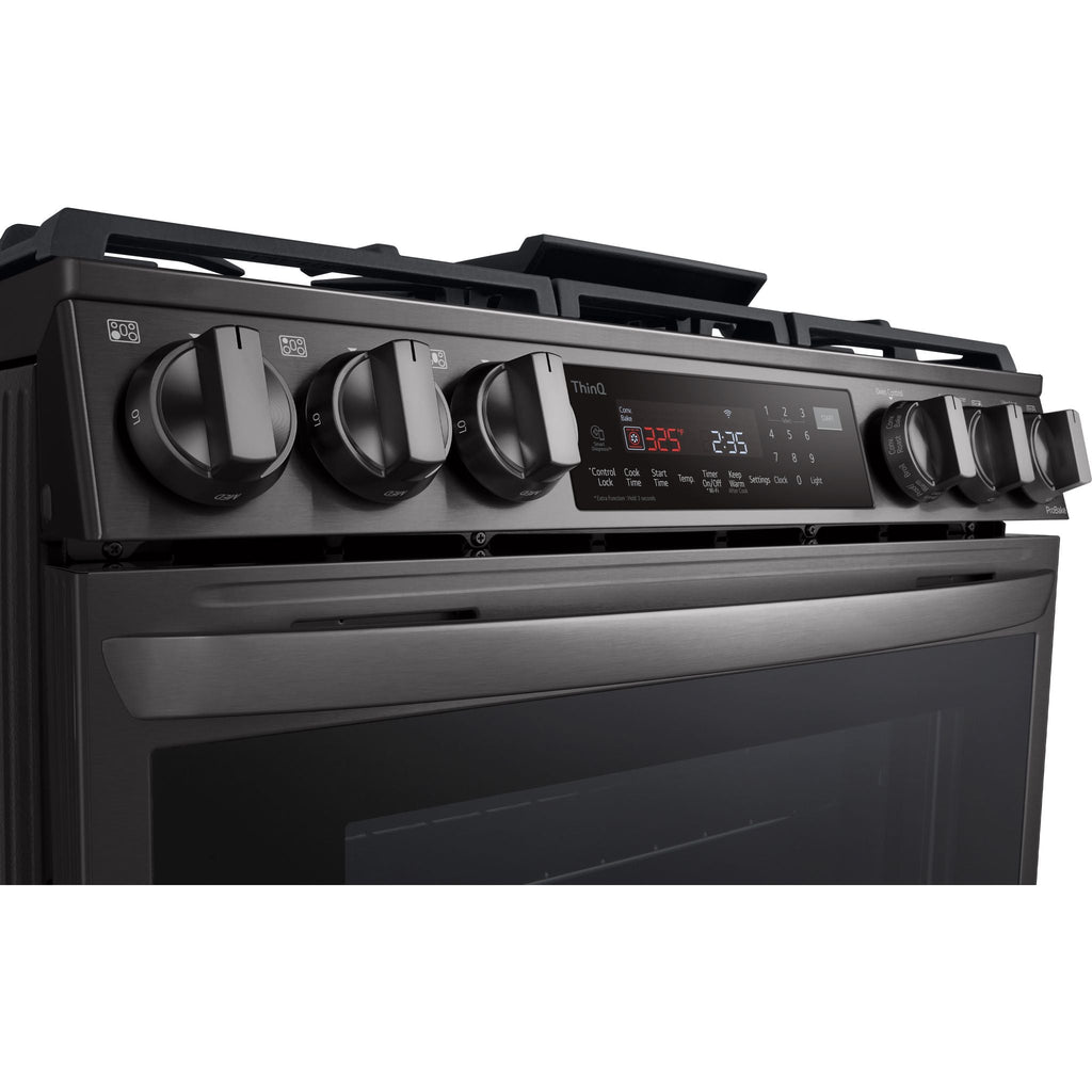 Cuisinière à gaz LG (LSGL6335D) - Acier inoxydable noir