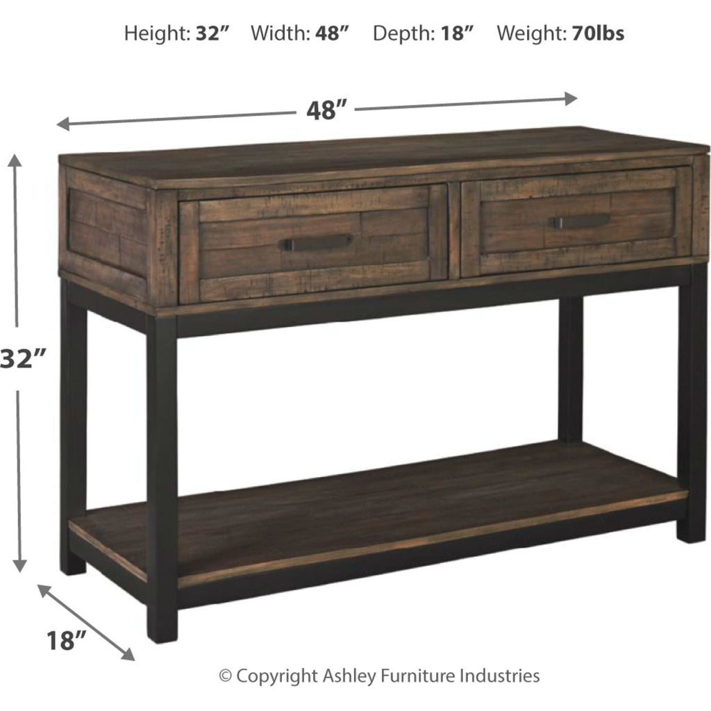 Table basse Villa Flora - Brun grisâtre