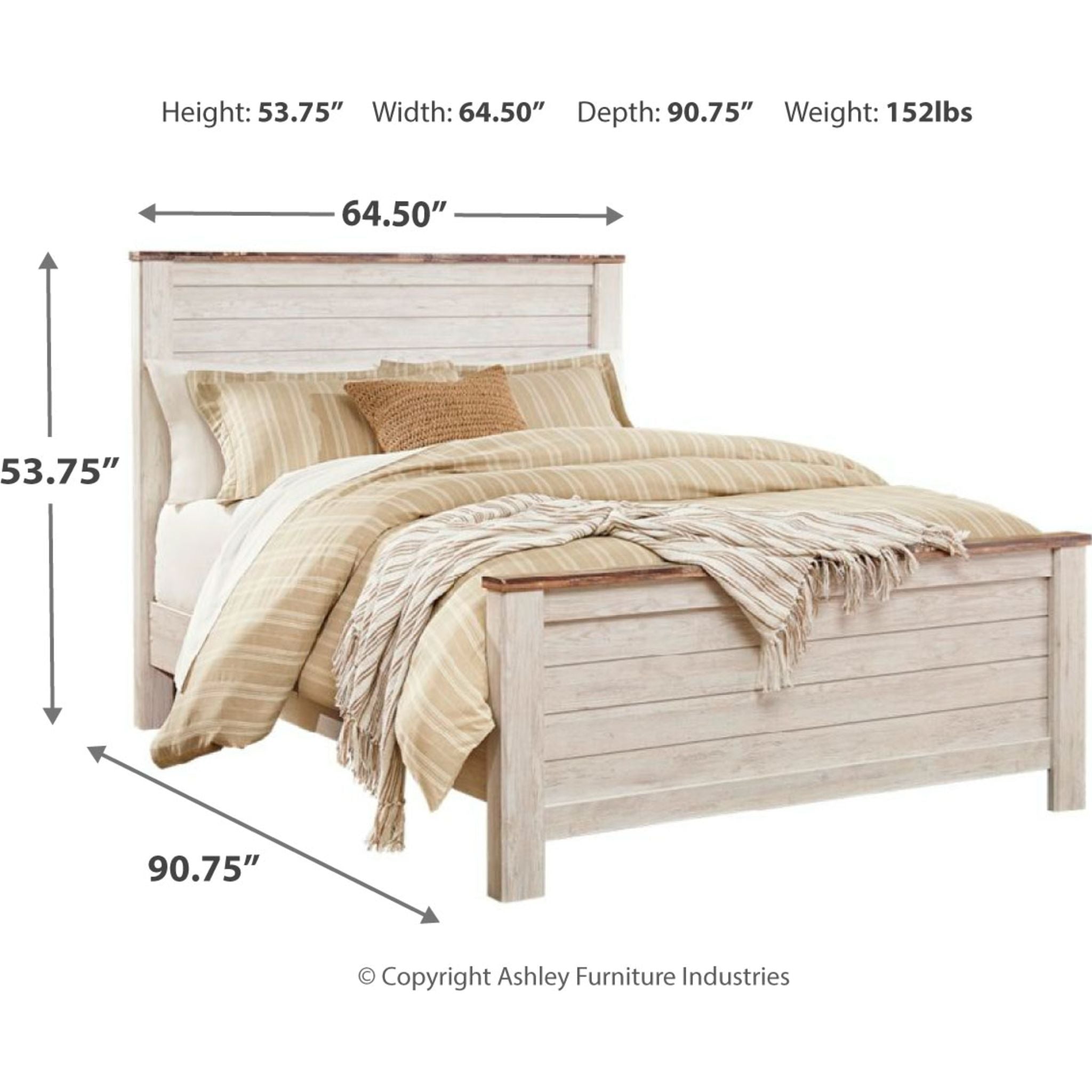 Lit 3 pièces Willowton