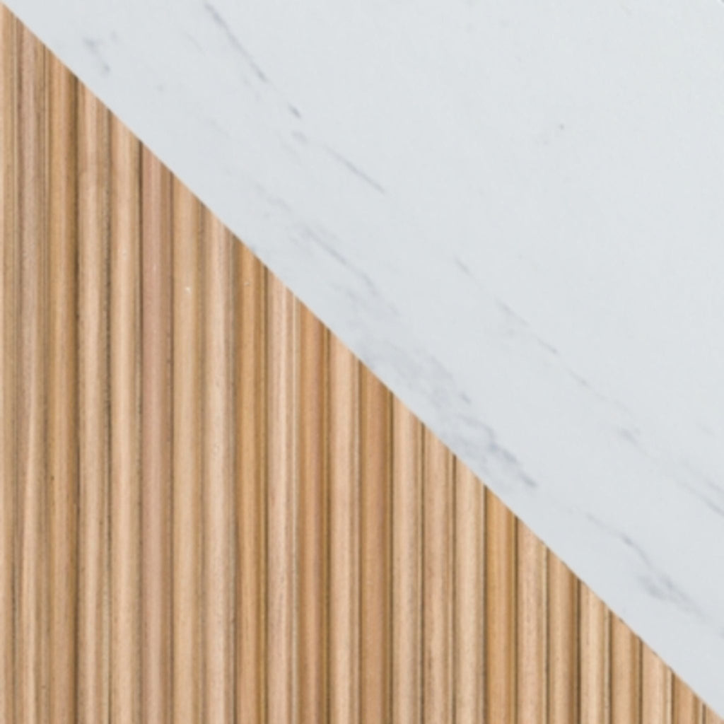 Meuble TV Camdill avec cheminée - Marron clair