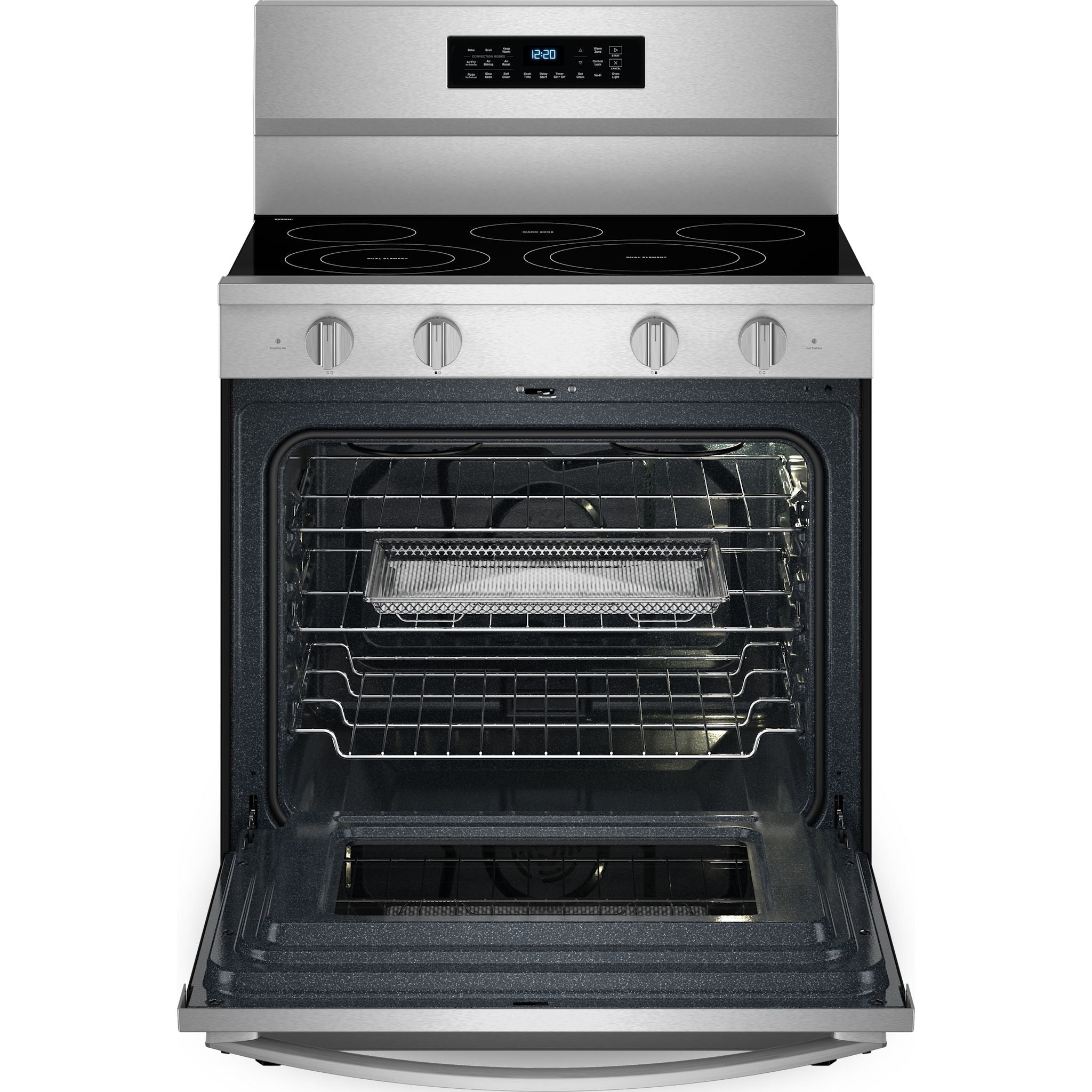 Cuisinière électrique Whirlpool 30 po (YWFES7030SZ) - Acier inoxydable résistant aux traces de doigts