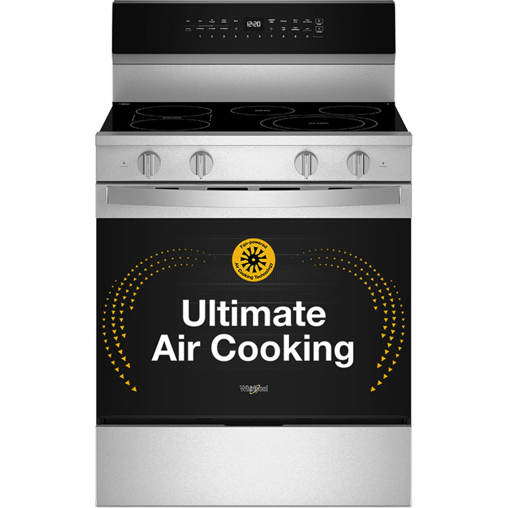 Cuisinière électrique Whirlpool 30 po (YWFES7030SZ) - Acier inoxydable résistant aux traces de doigts