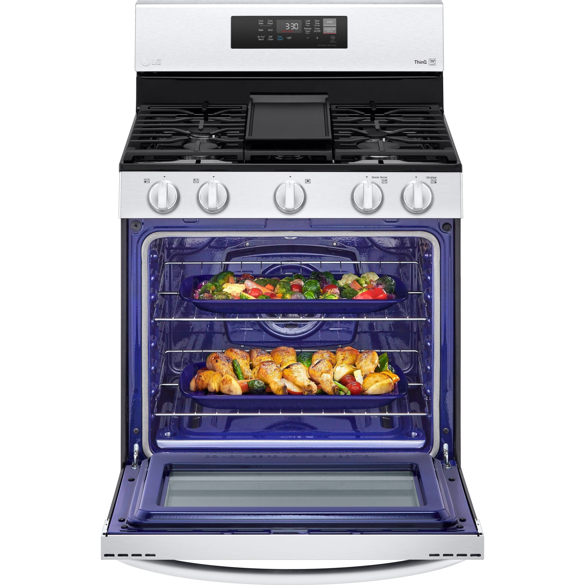 Cuisinière à gaz LG (LRGL5823S) - Acier inoxydable