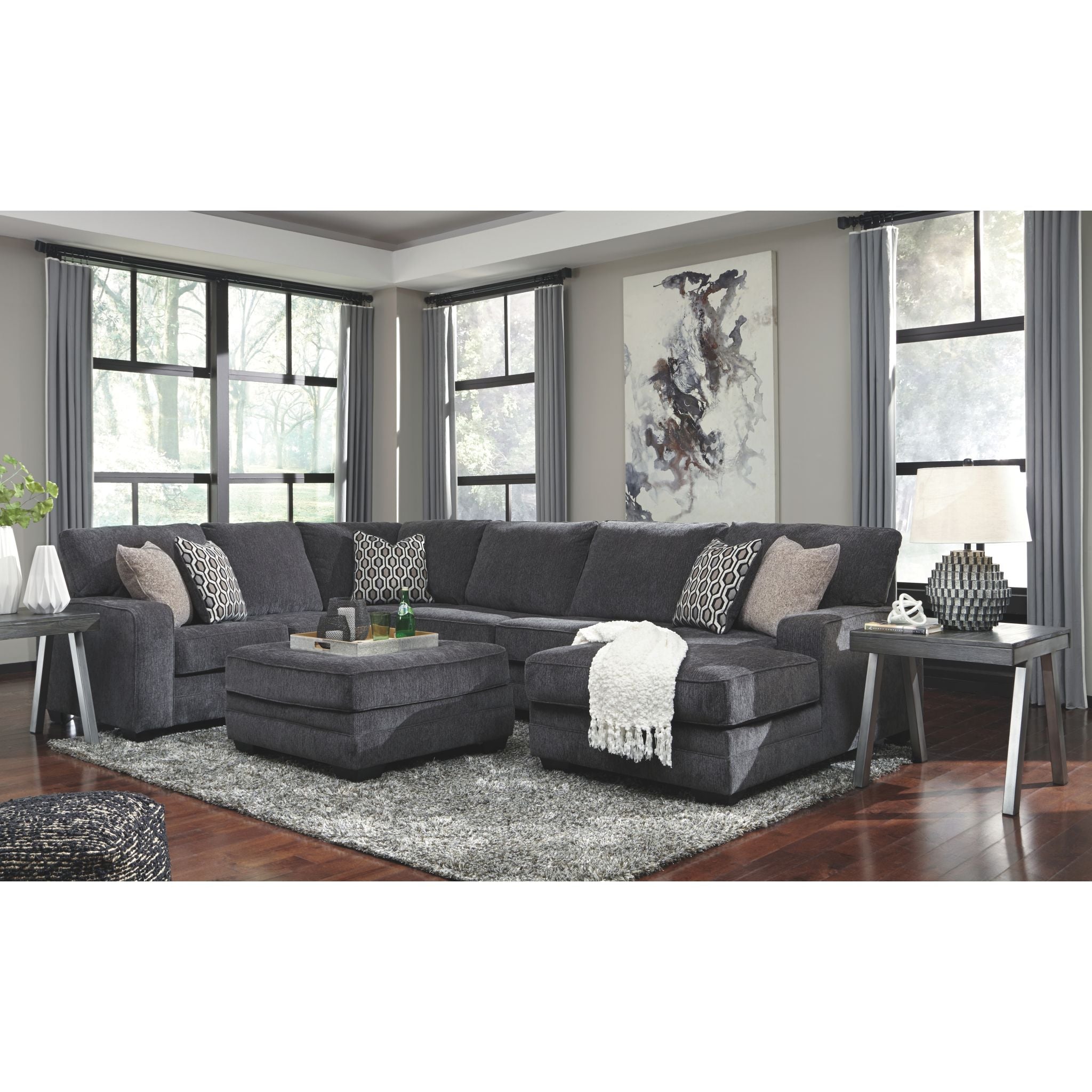 Canapé sectionnel 3 pièces avec méridienne