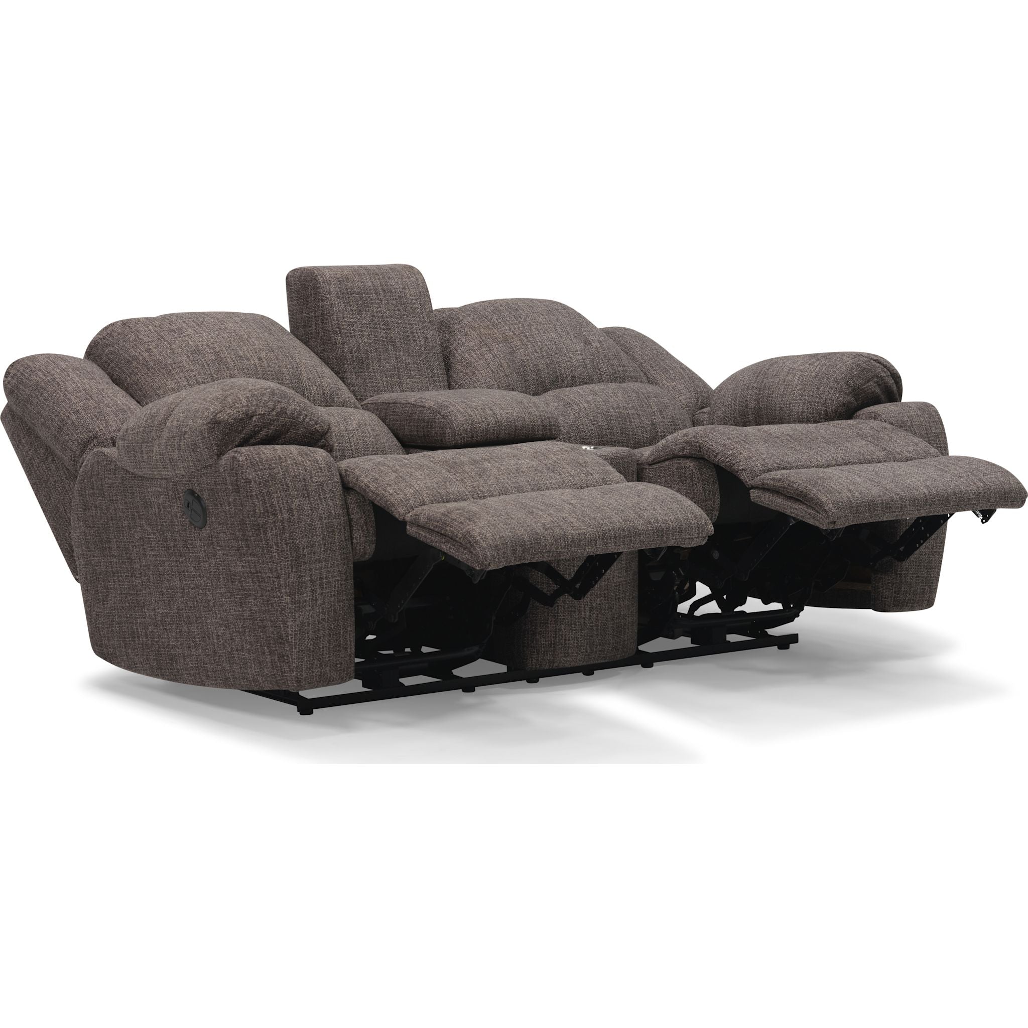 Causeuse inclinable électrique Mira avec console - Ardoise pavée