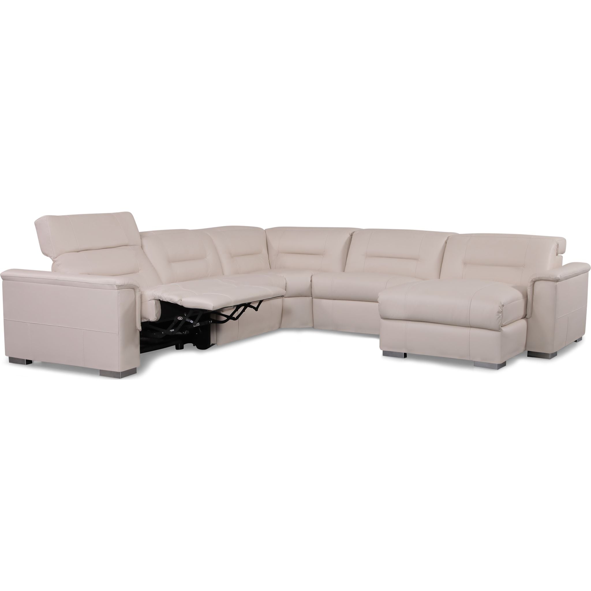 Canapé sectionnel inclinable électrique 5 pièces Keoni