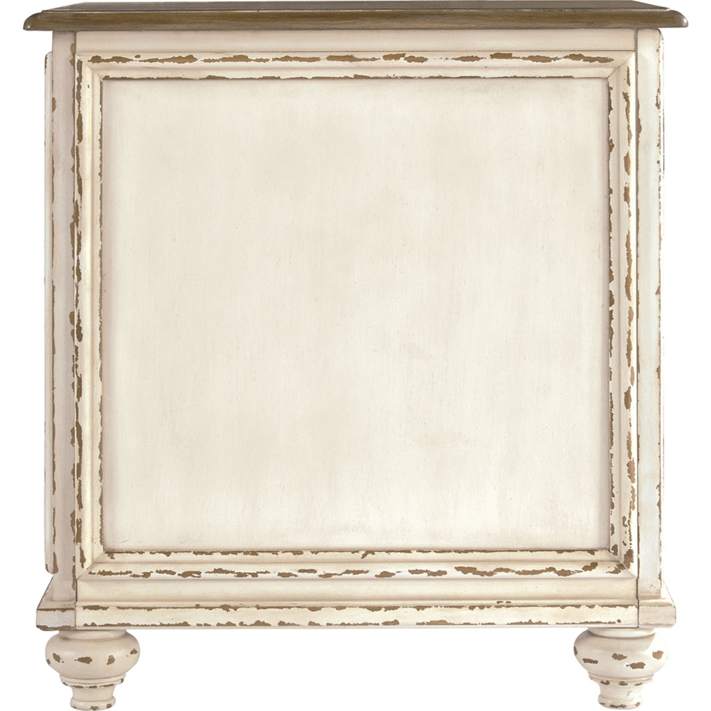 Table d'appoint Meinertz Chair - Blanc/Marron