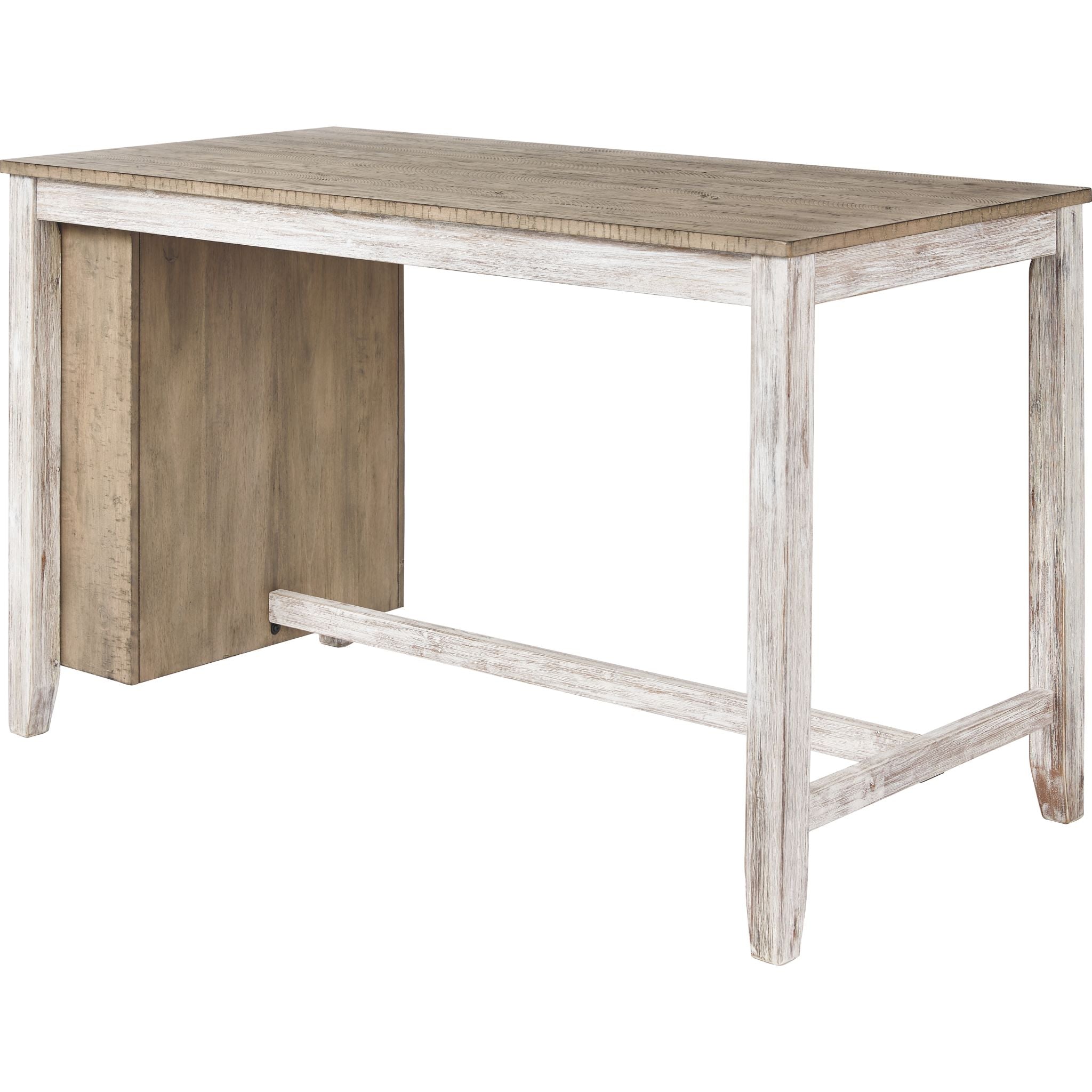 Table de bar Skempton - Blanc/marron clair - (D394-32)