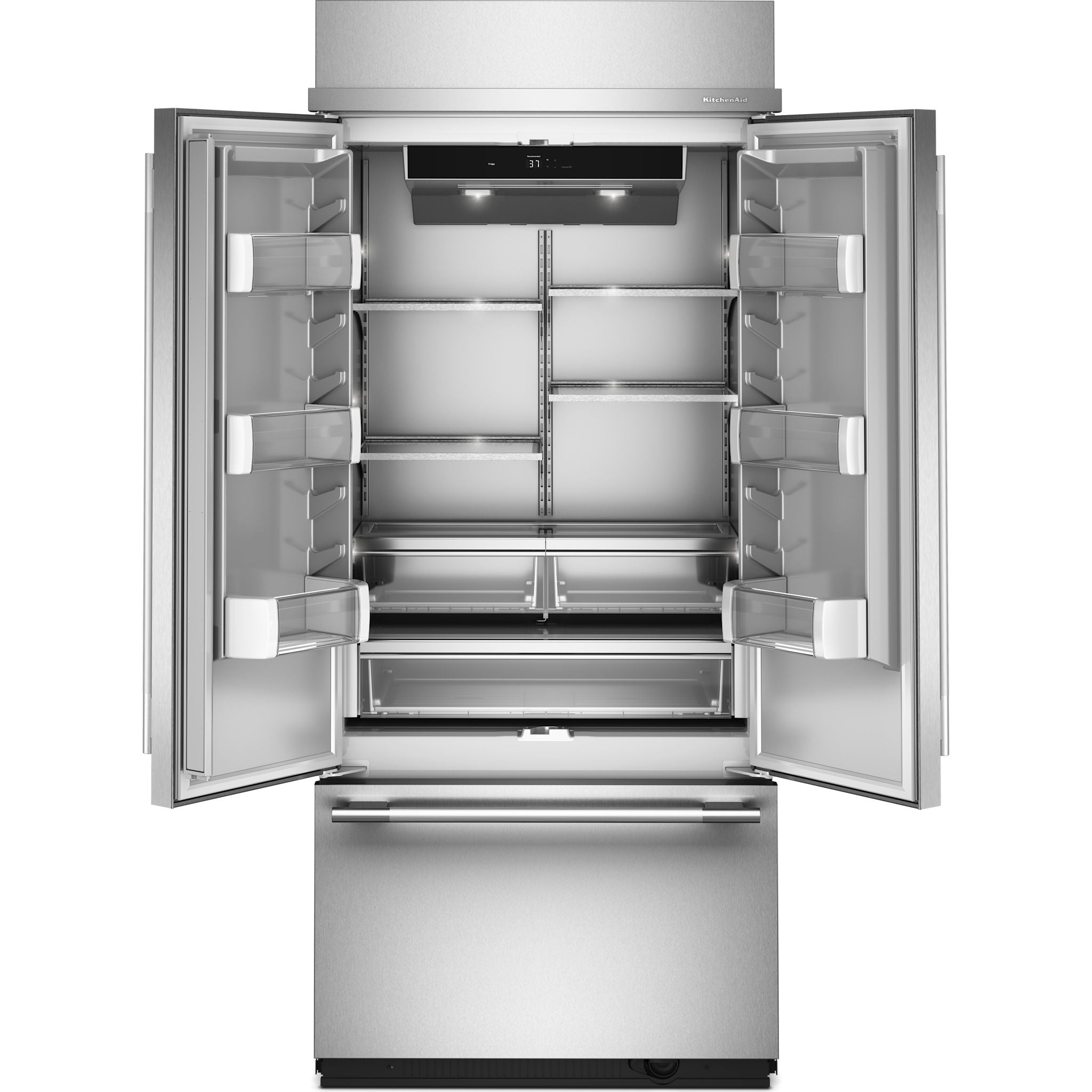 Réfrigérateur à portes françaises KitchenAid (KBFN536SPS) - Acier inoxydable avec finition PrintShield™