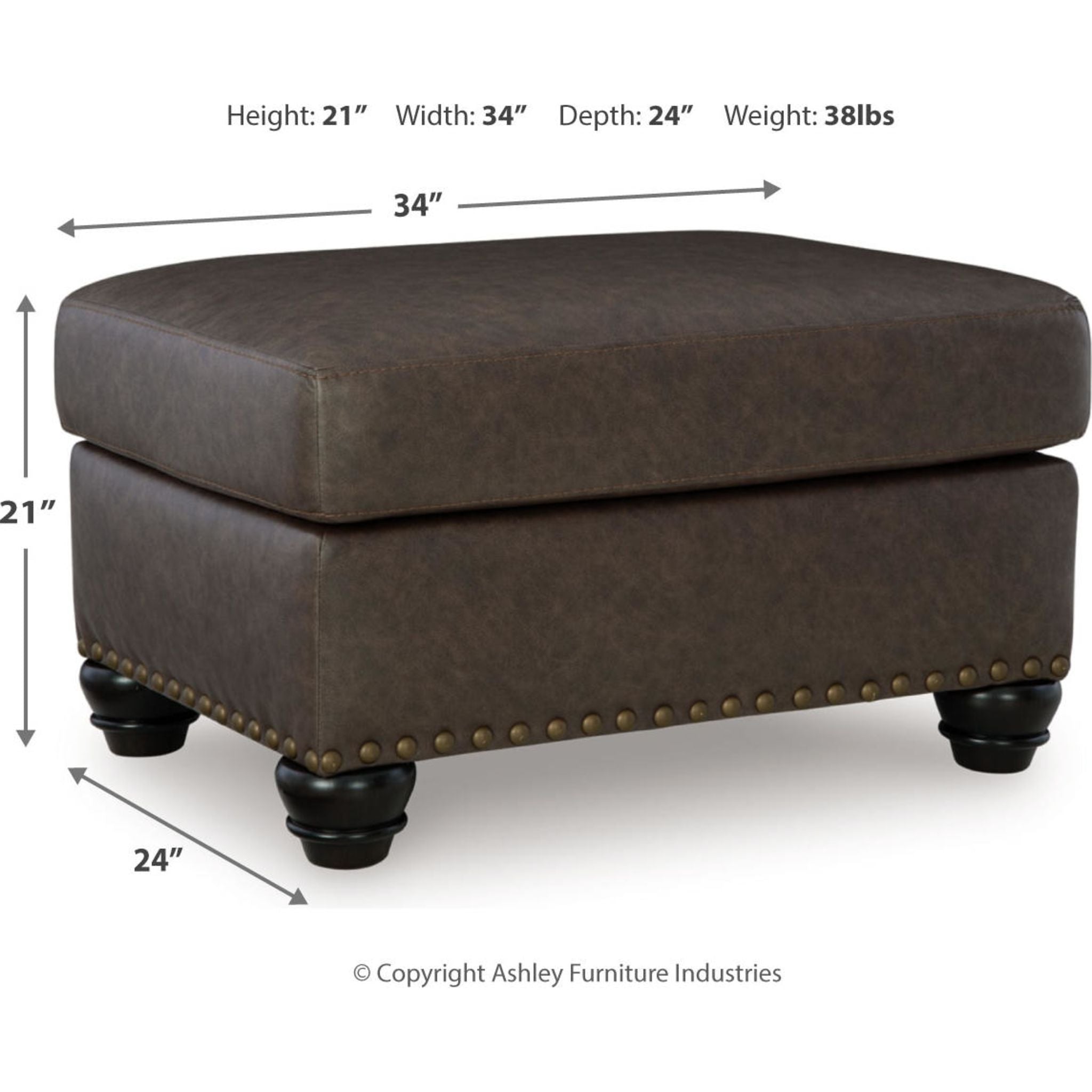 Ottoman Roxmere - Terre d'ombre