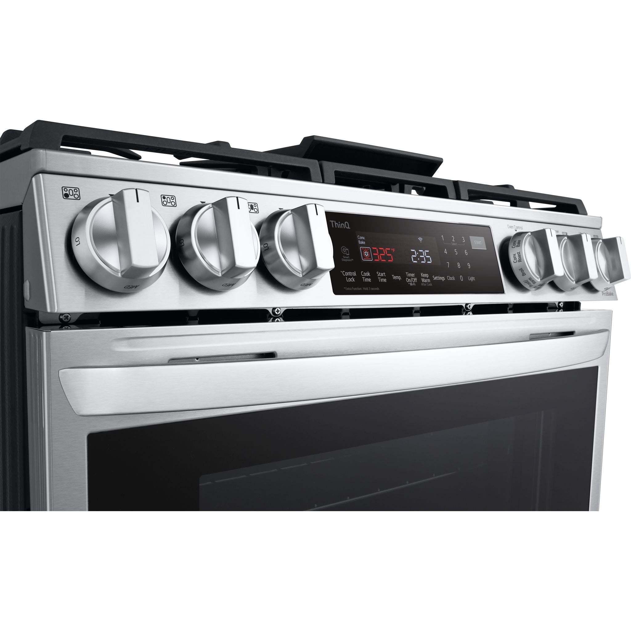 Cuisinière à gaz LG (LSGL6335F) - Acier inoxydable