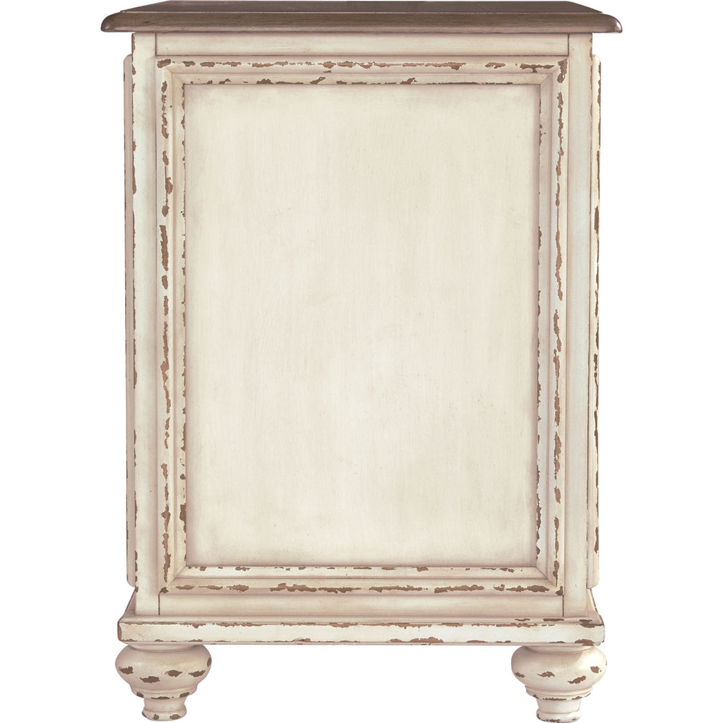 Table d'appoint Meinertz Chair - Blanc/Marron