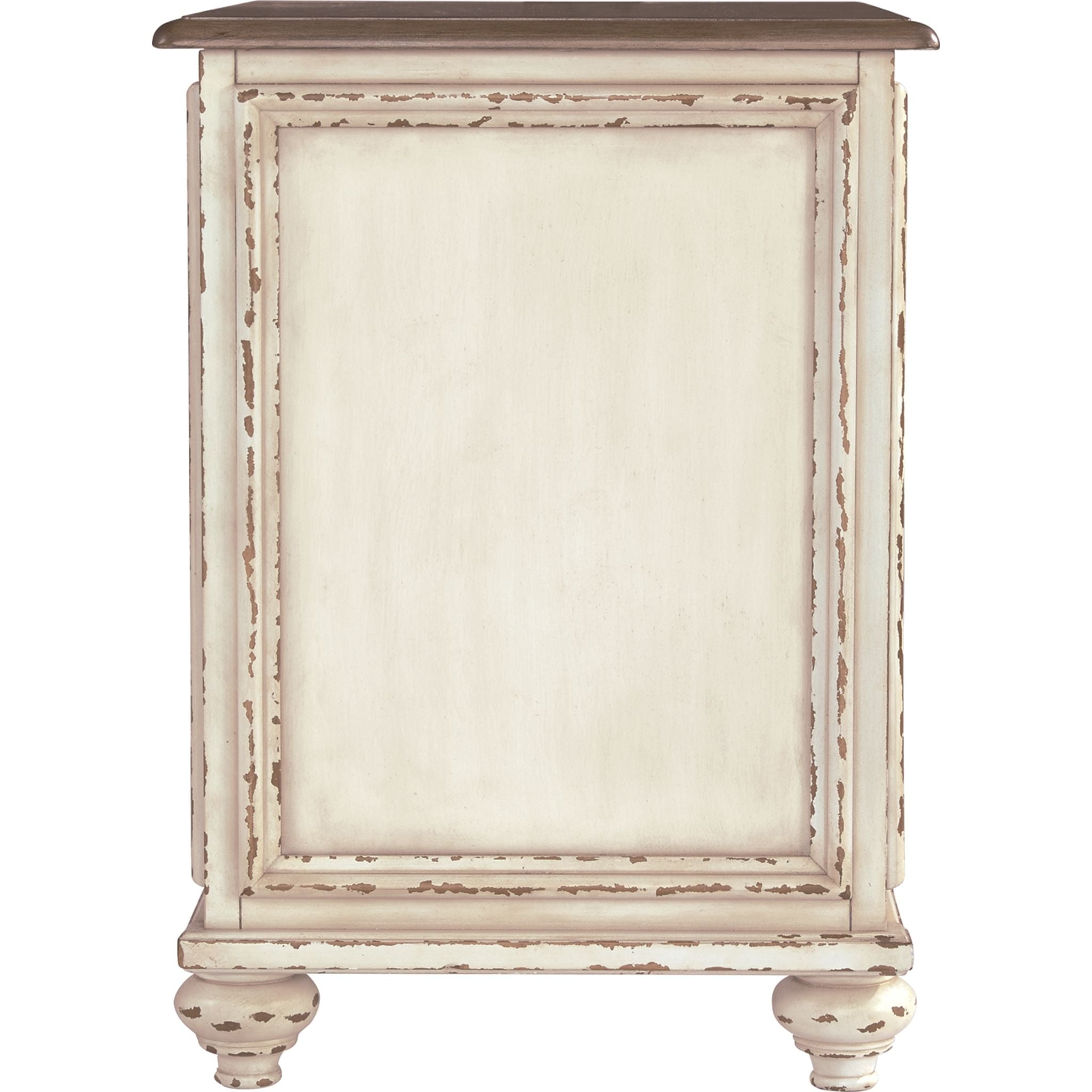 Table d'appoint Meinertz Chair - Blanc/Marron