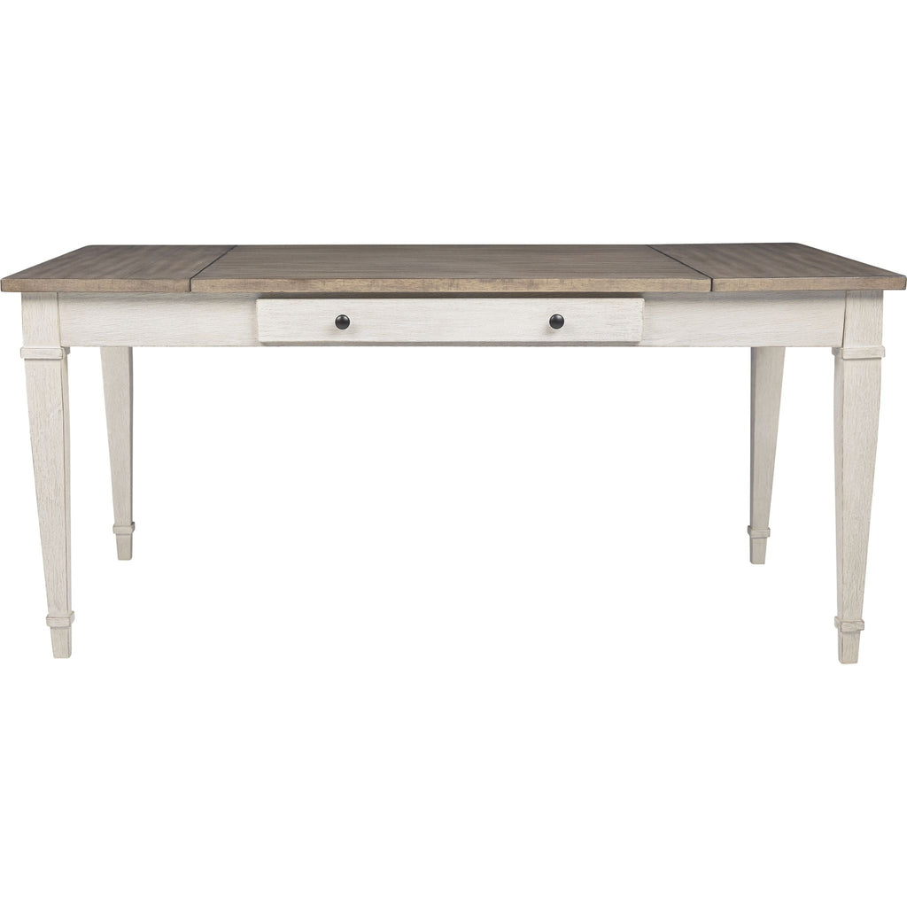 Table à manger Skempton - Blanc/Marron clair - (D394-25)