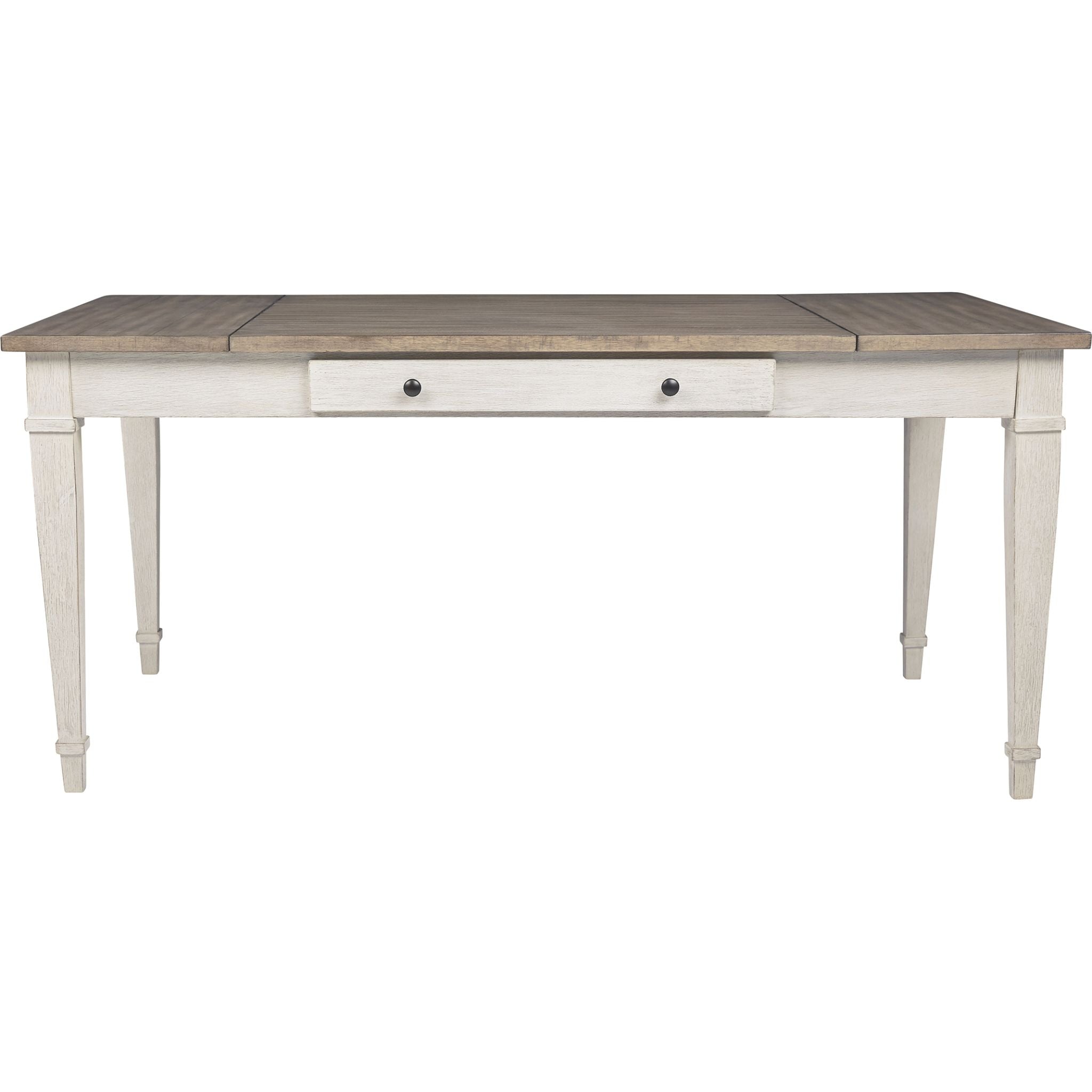 Table à manger Skempton - Blanc/Marron clair - (D394-25)