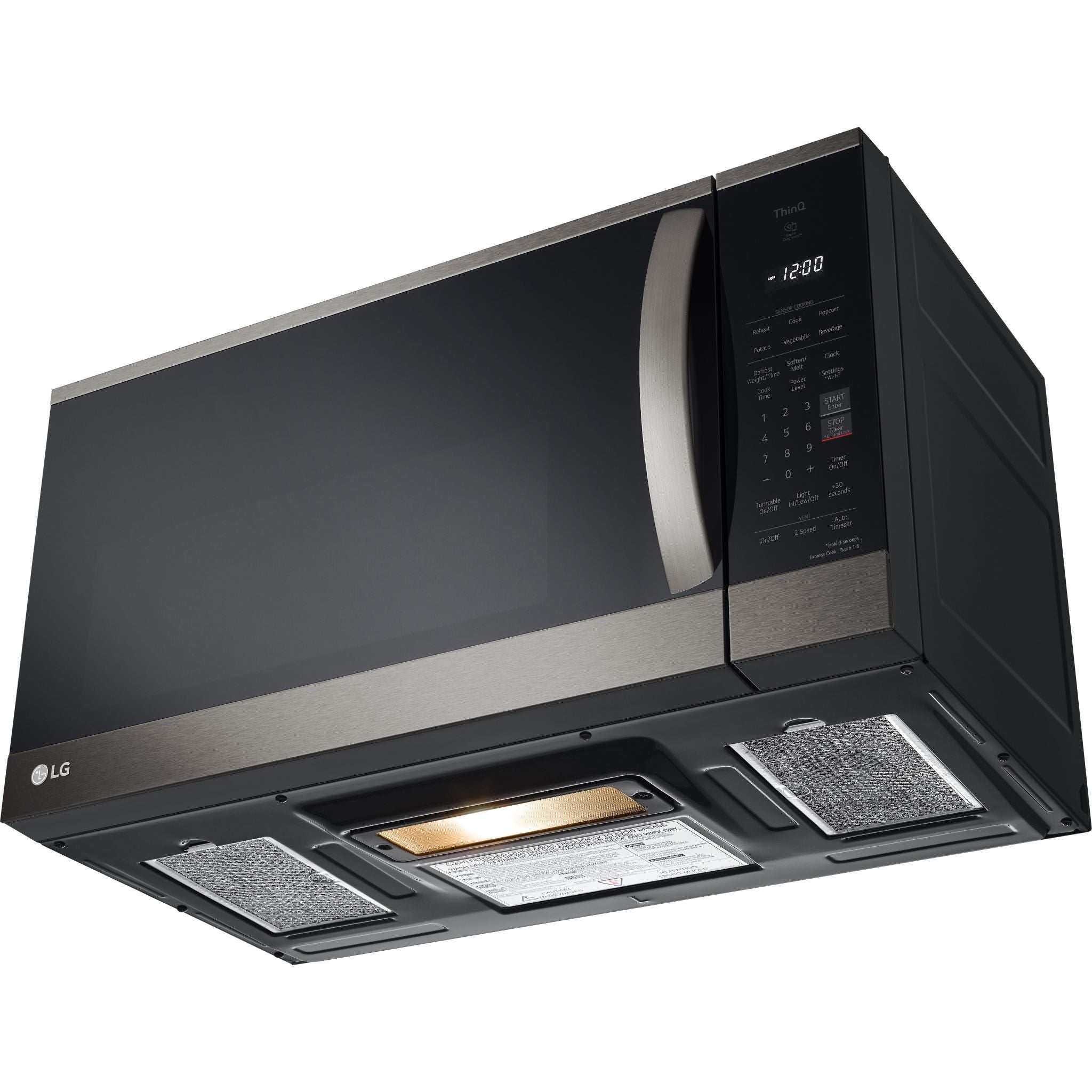 Micro-ondes LG OTR (MVEM1825D) - Acier inoxydable noir